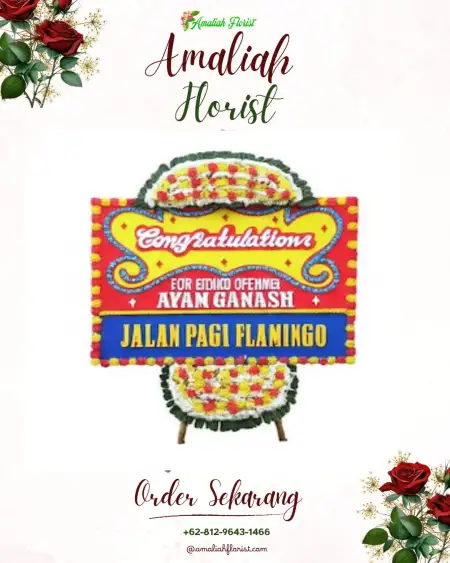 Sewa Papan Bunga Larik Kemahan